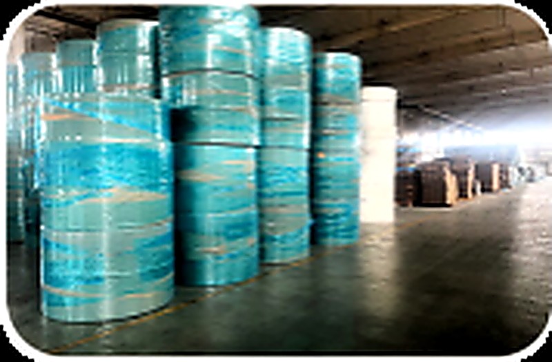 Raw materials warehouse - colored specialty rolls